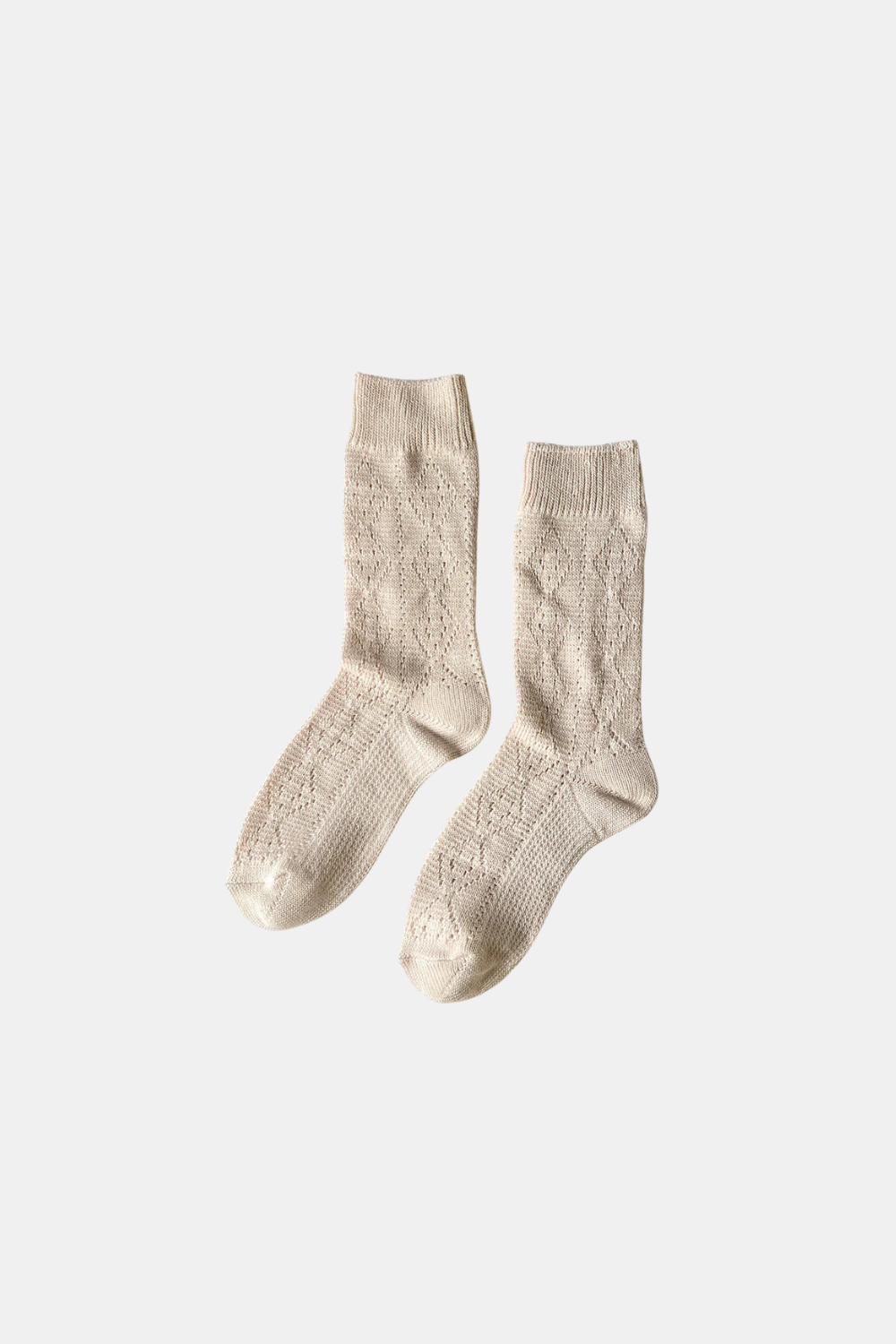 LE BON SHOPPE MODAL EYELET OYSTER SOCKS