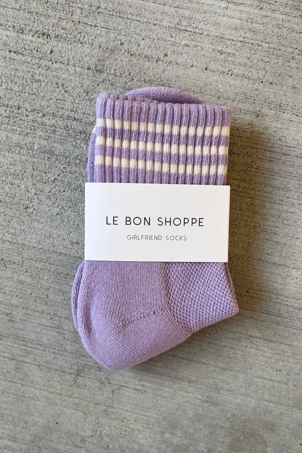 SKARPETKI GIRLFRIEND LE BON SHOPPE FIOLETOWE