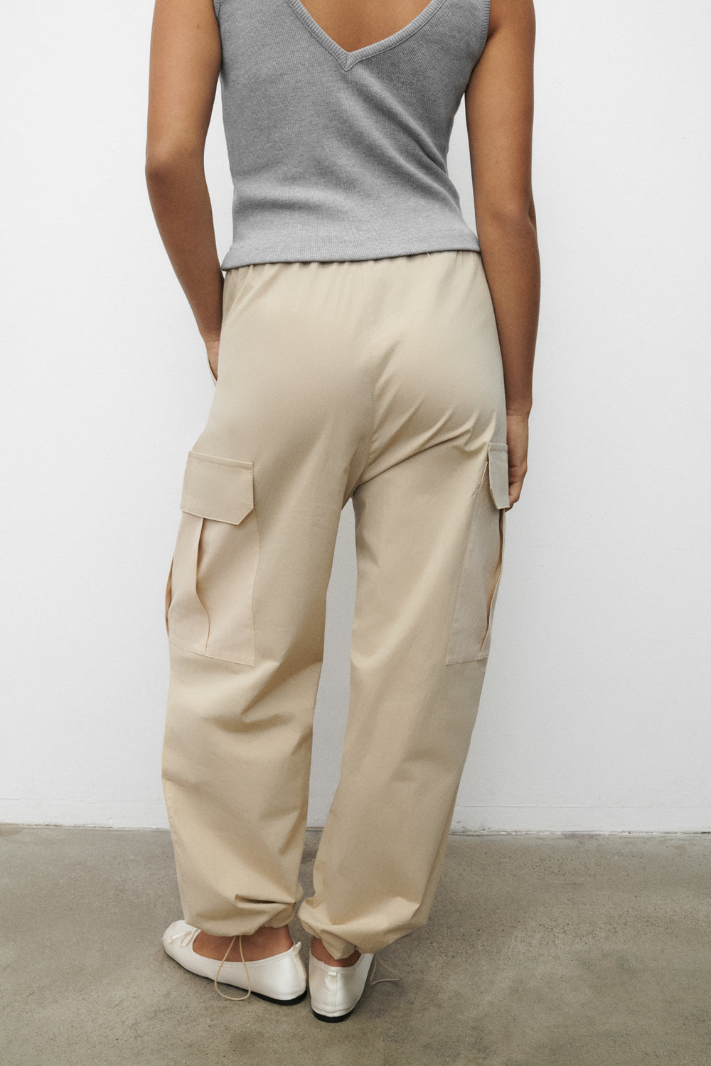 SPODNIE PIERCE BEIGE