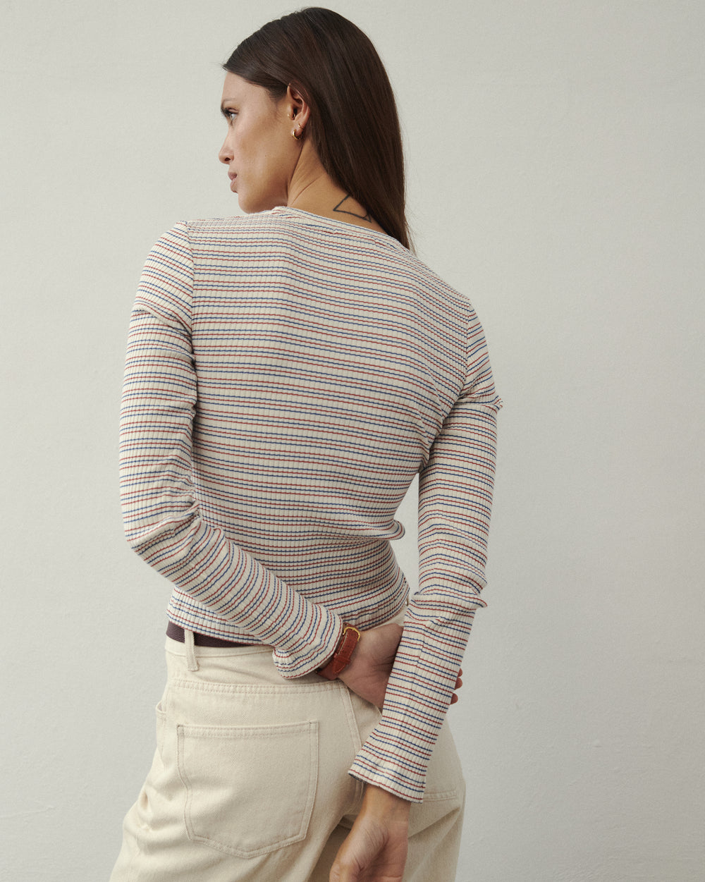 SIMI LONGSLEEVE STRIPES ECRU