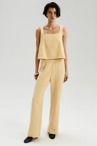SPODNIE PASTEL YELLOW