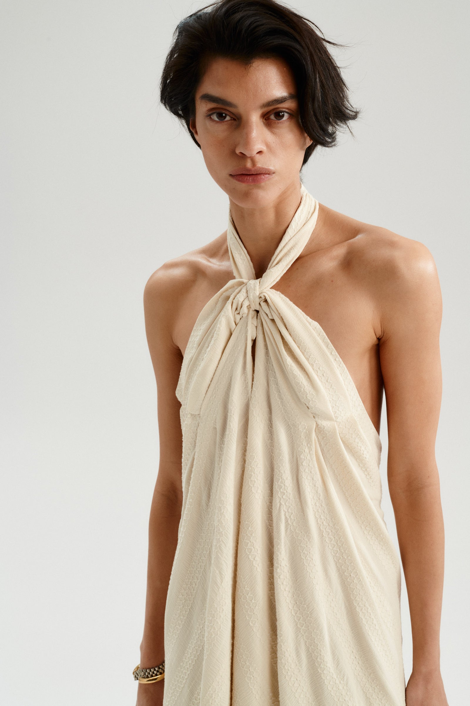 BONETT KLEID ECRU