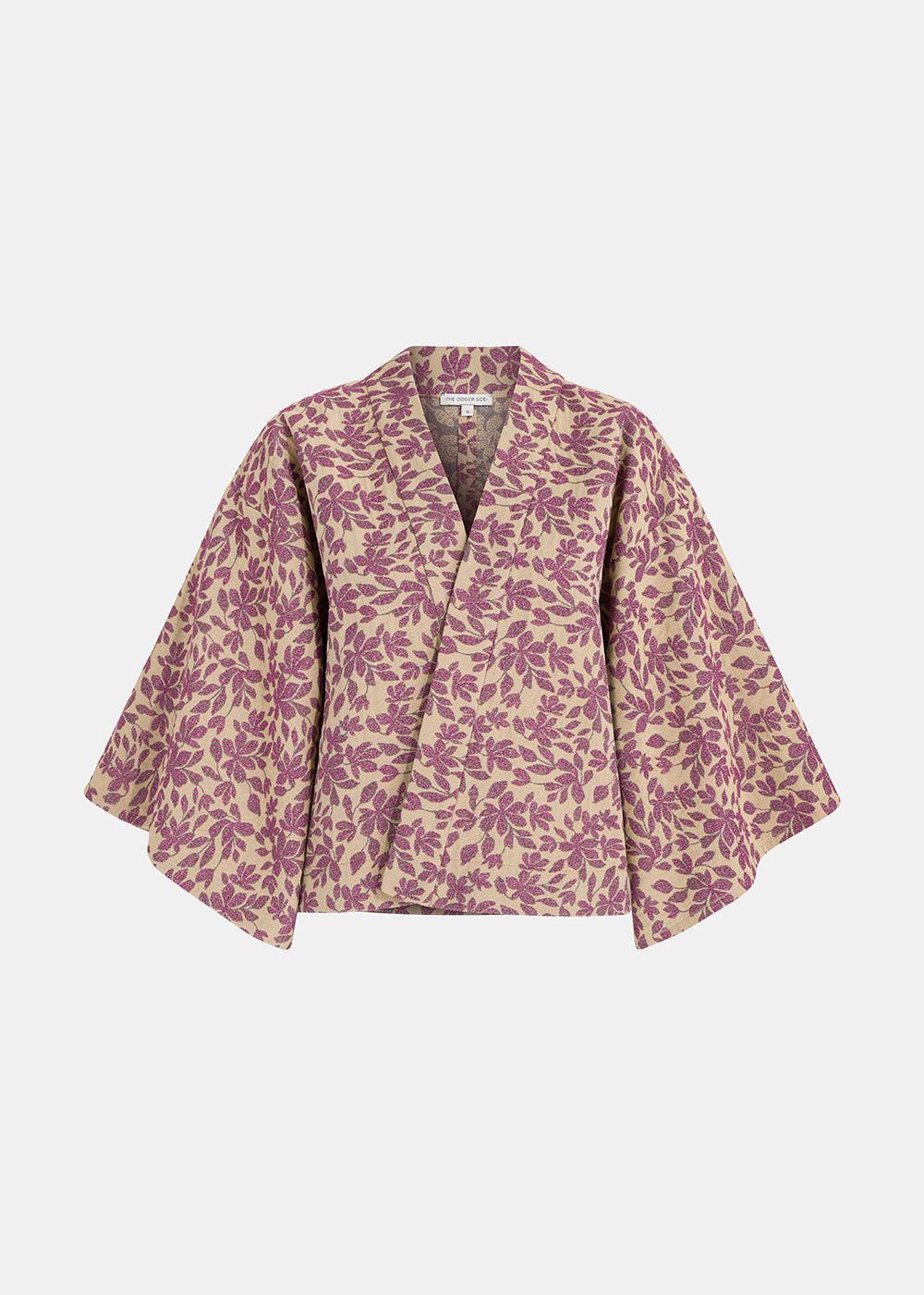 KIMONO ŻAKARDOWE KOBE BEŻOWE