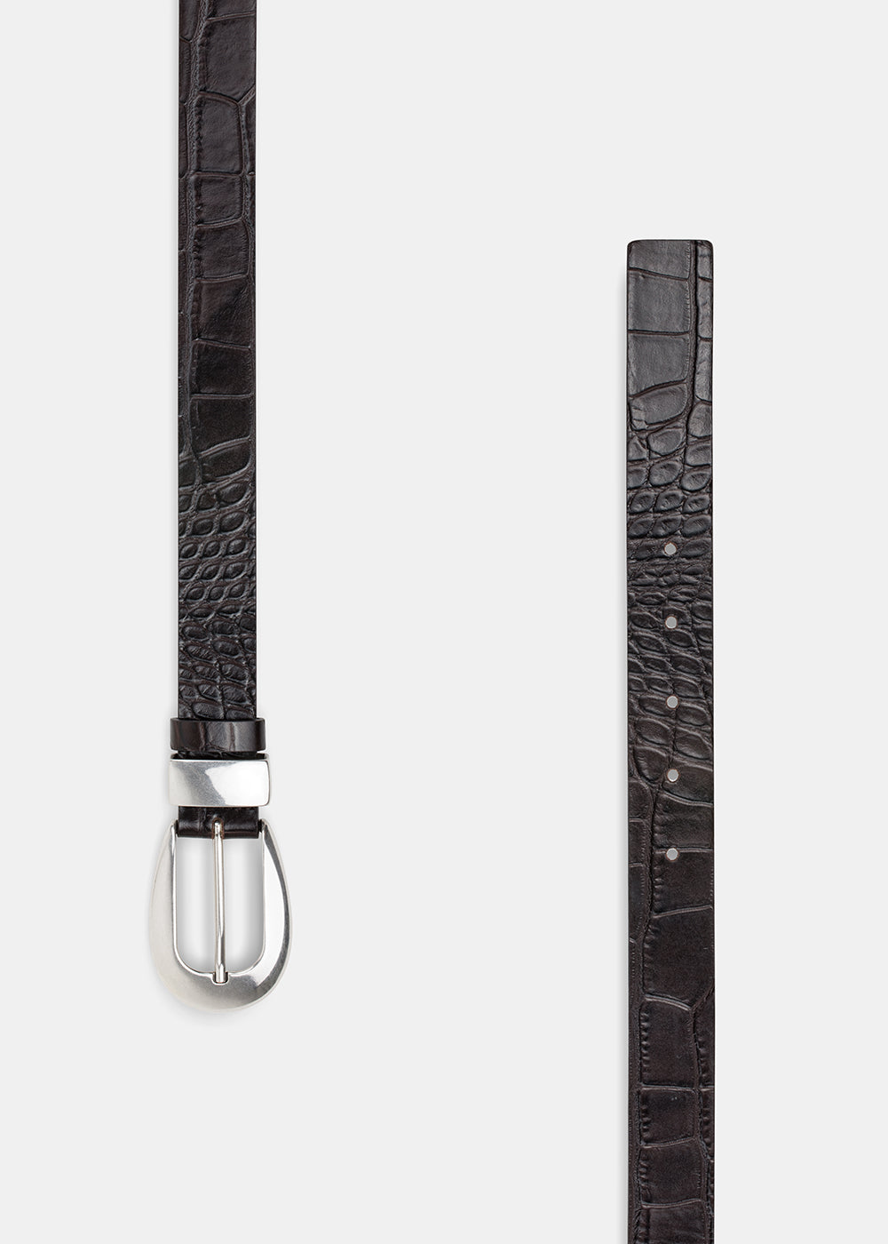 CEINTURE EN CUIR TANNER MARRON