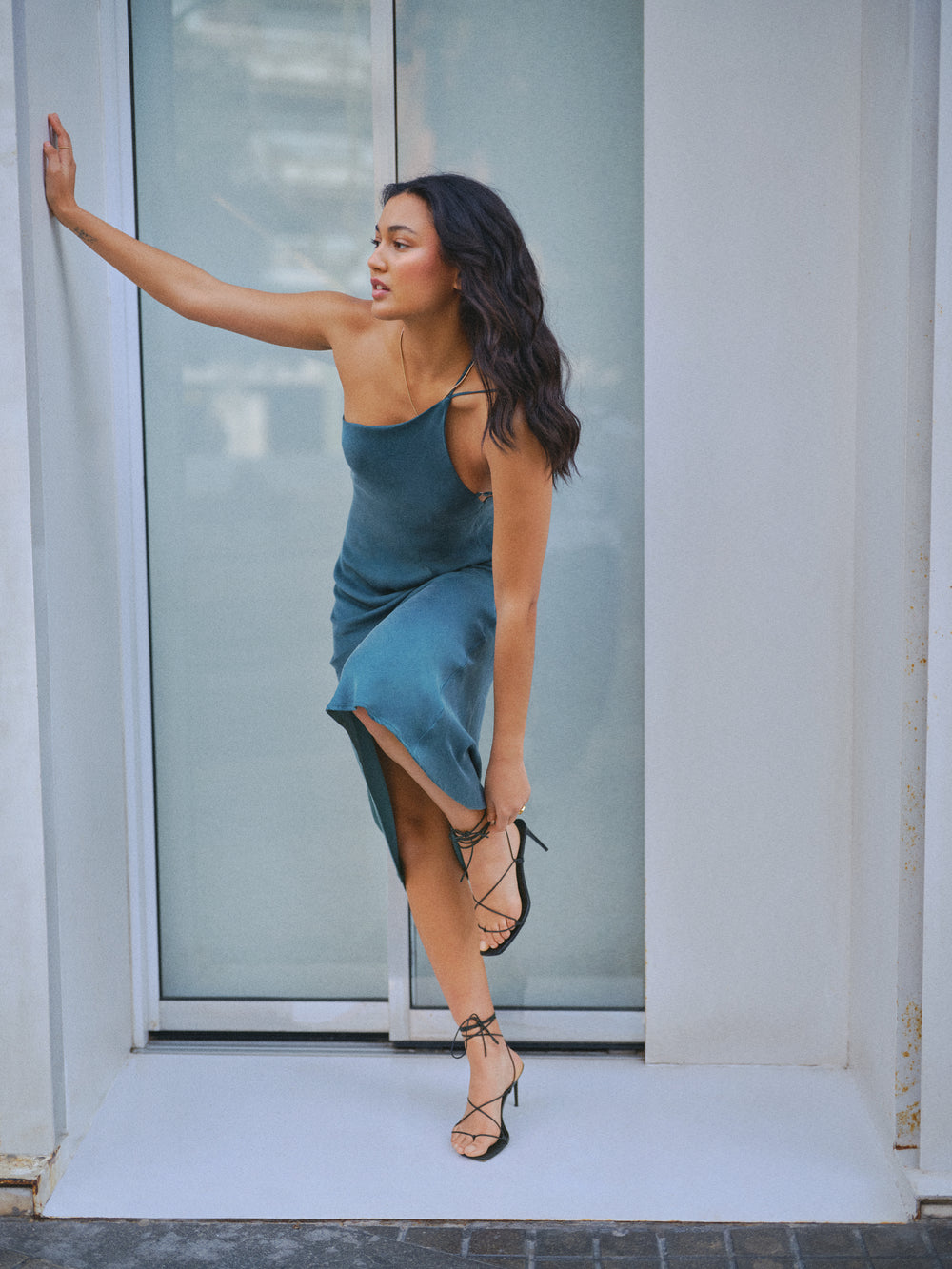 AMELIE DRESS GREEN