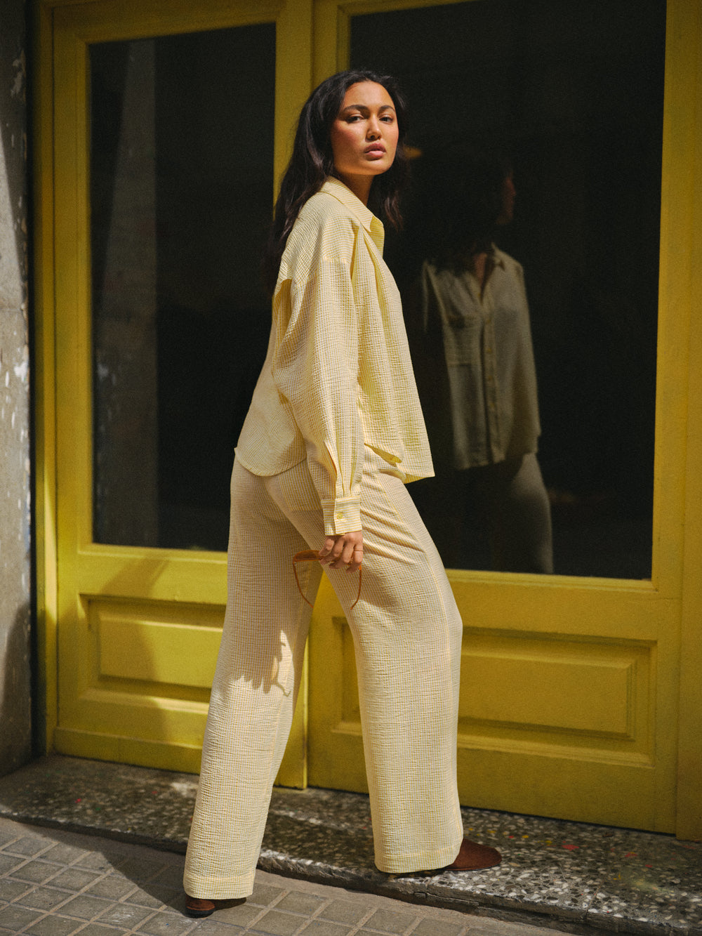 COOPER PANTS STRIPES YELLOW