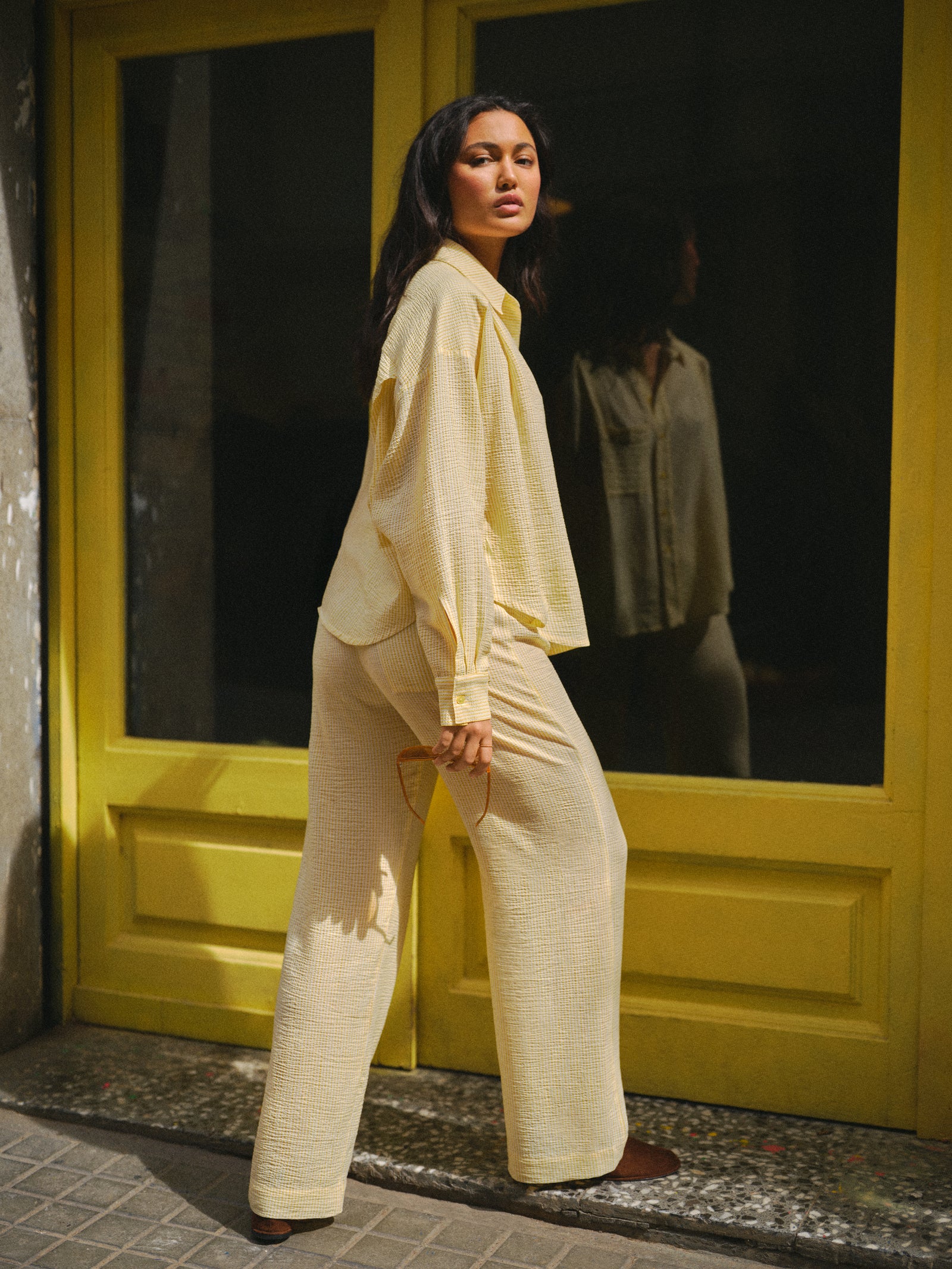 COOPER PANTS STRIPES YELLOW