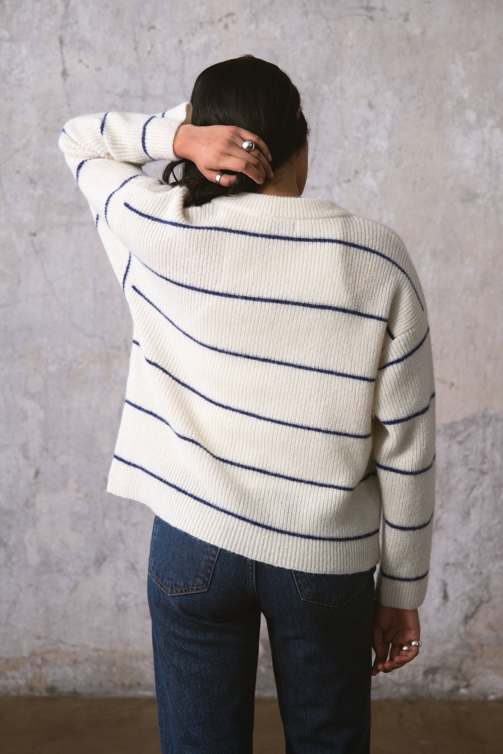 SWETER CROWN ECRU