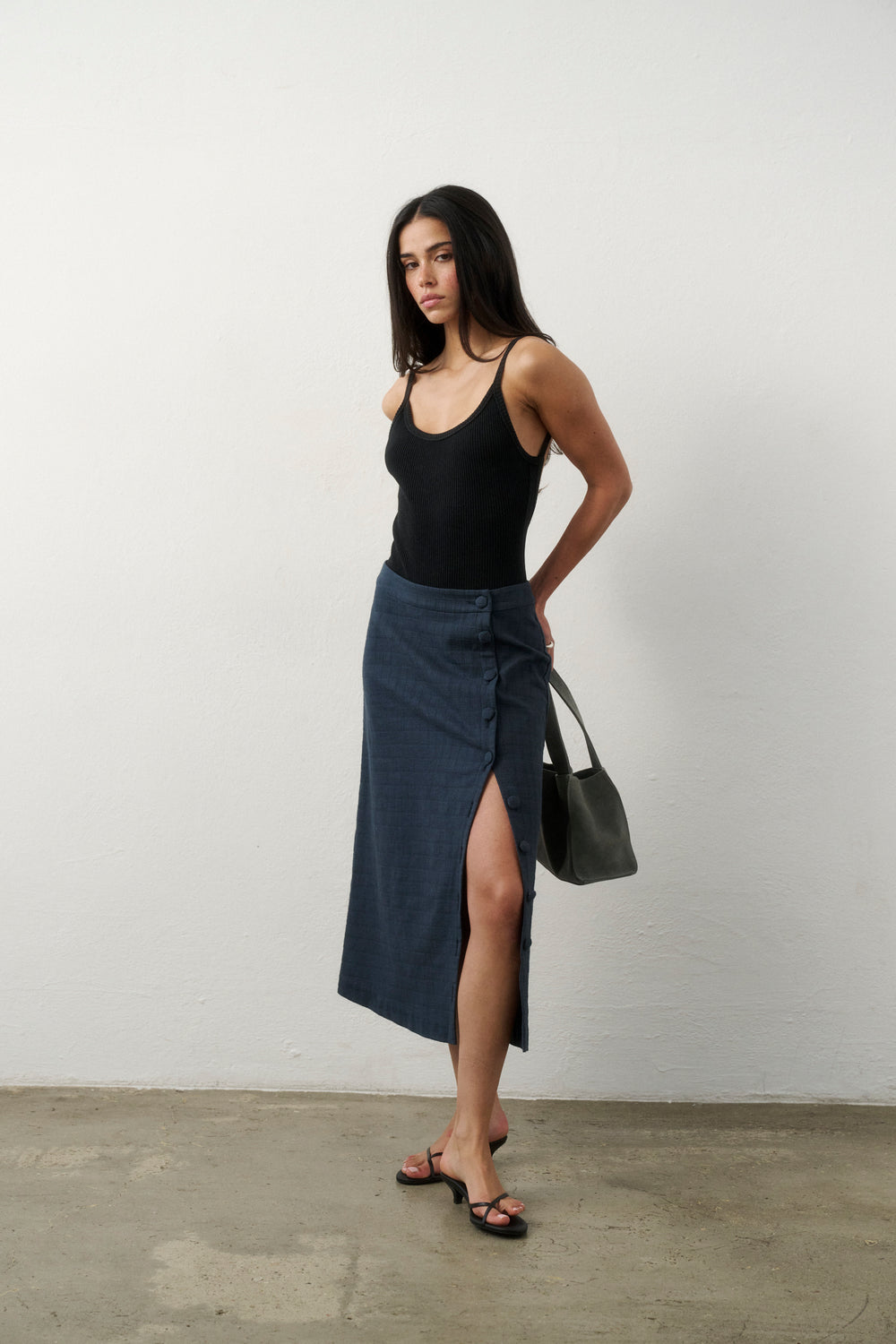 SPÓDNICA MIDI FROM LA