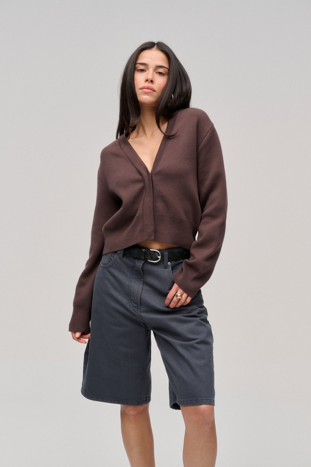 ROMY CARDIGAN BROWN