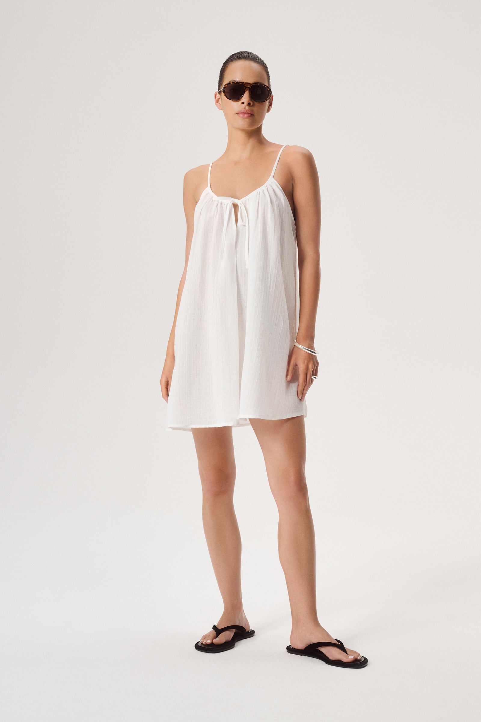 SUKIENKA MINI SILVER WHITE