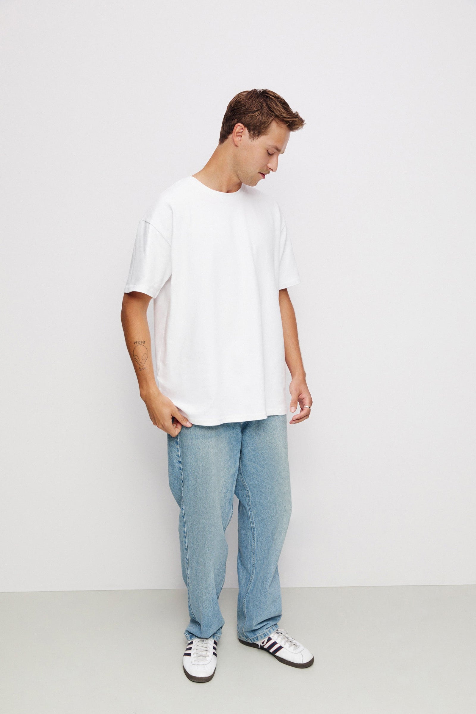 Herren-T-Shirt, der Bio-Sturz