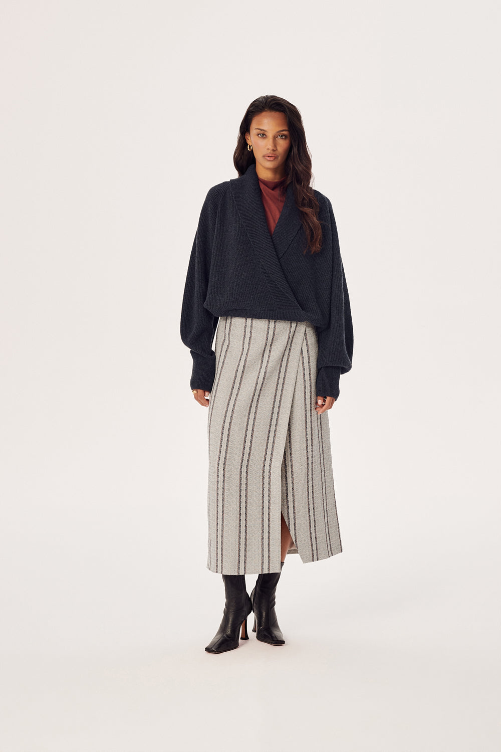 SWETER WEŁNIANY OPALINE GRAPHITE