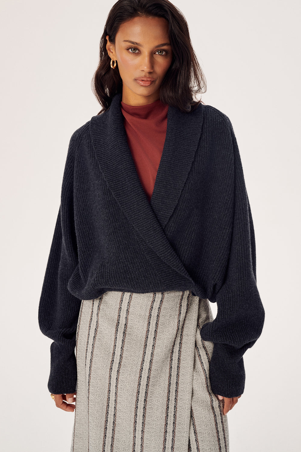 SWETER WEŁNIANY OPALINE GRAPHITE