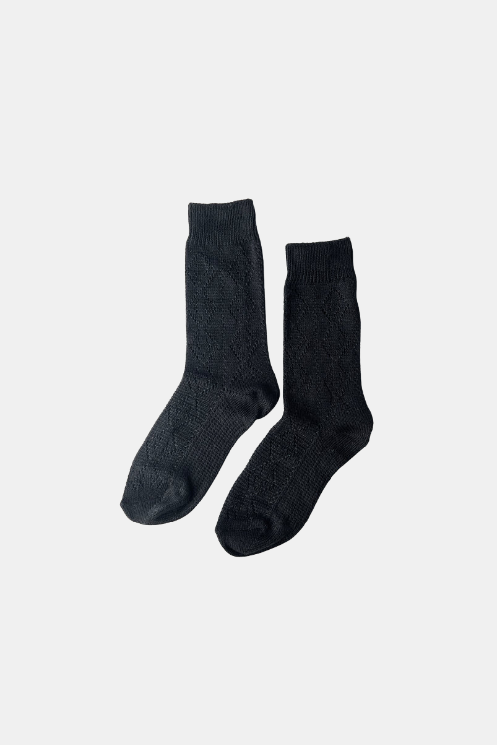LE BON SHOPPE SKARPETKI MODAL EYELET JET BLACK
