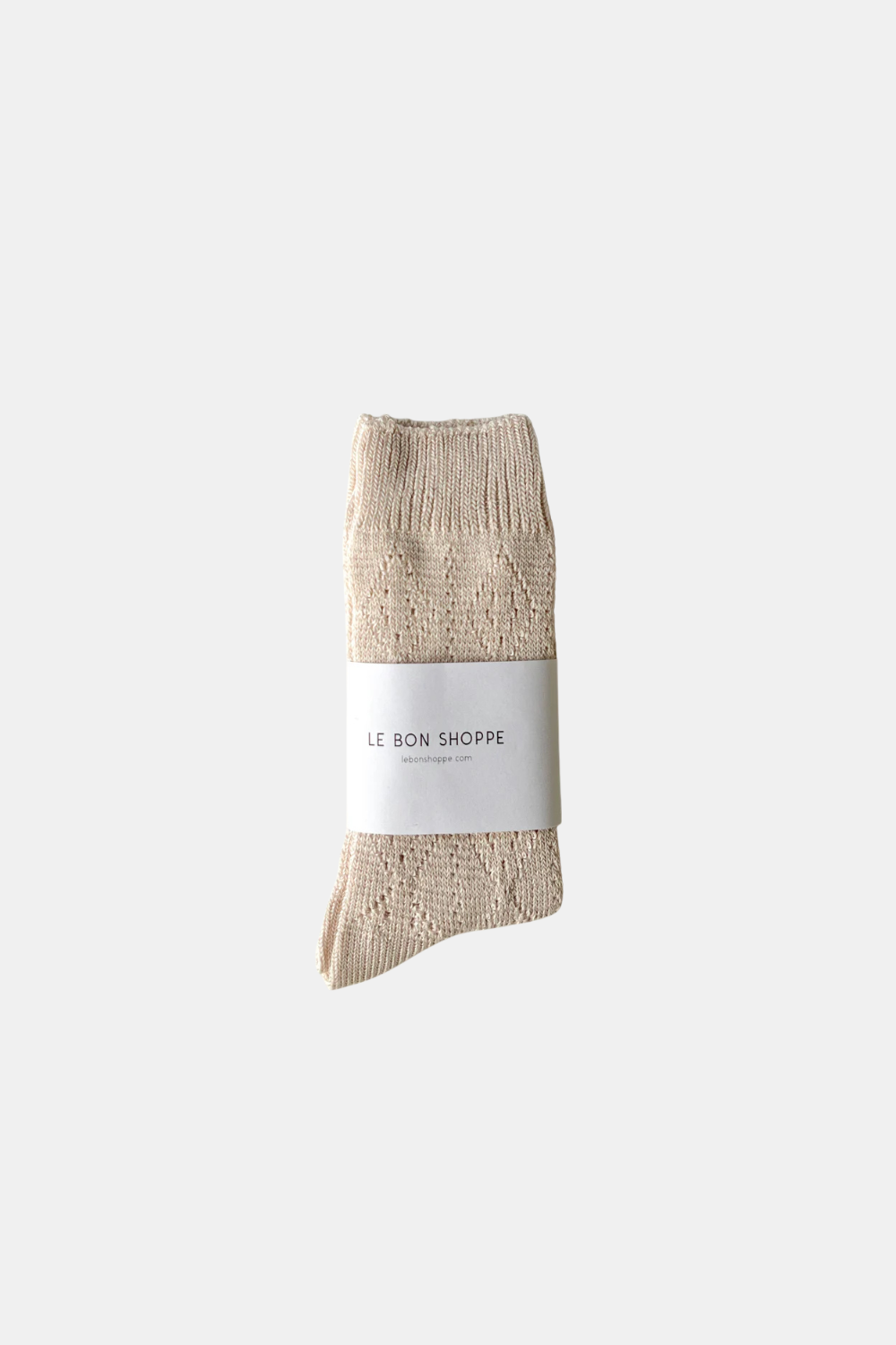 LE BON SHOPPE MODAL EYELET OYSTER SOCKS