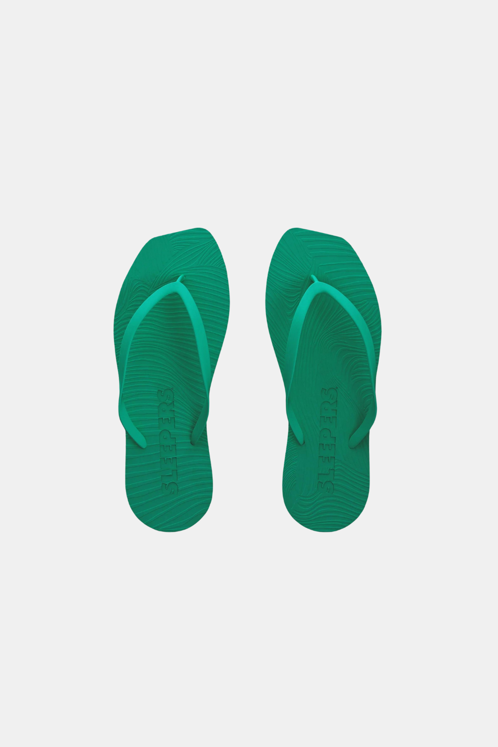 SLEEPERS TAPERED FLIP FLOPS EMERALD GREEN