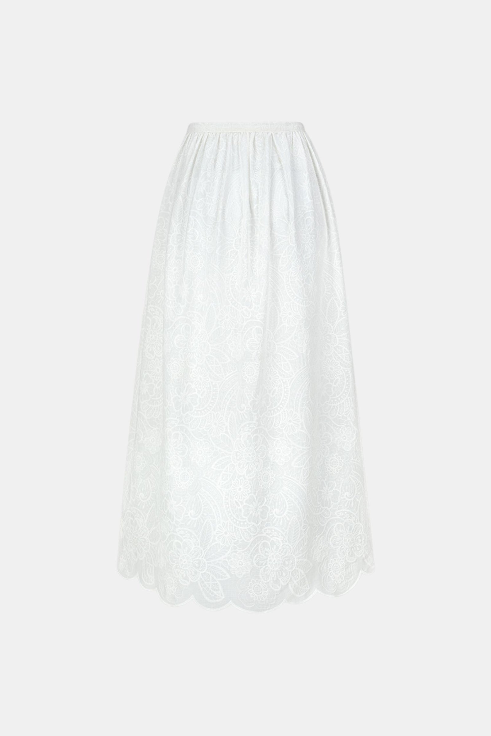 SPÓDNICA MAXI ARIA WHITE