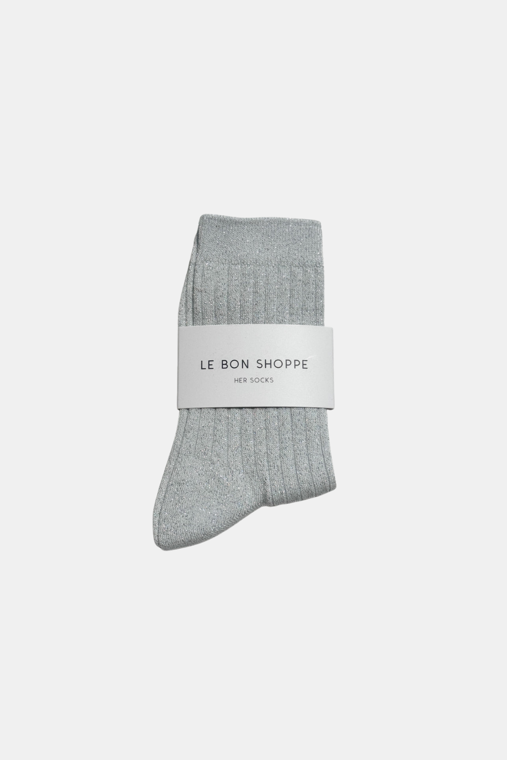 LE BON SHOPPE SKARPETKI HER MODAL LUREX SNOW WHITE