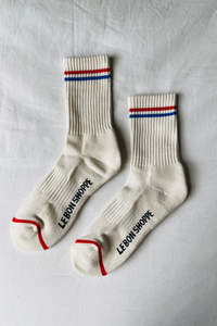 SPORTOWE SKARPETKI BOYFRIEND LE BON SHOPPE BIAŁE