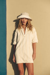 POLO DRESS ECRU