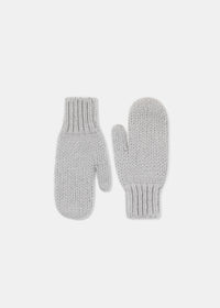 RĘKAWICZKI WEŁNIANE SNUG CHUNKY LIGHT GREY