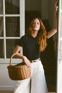 TRICOT TOP NAVY