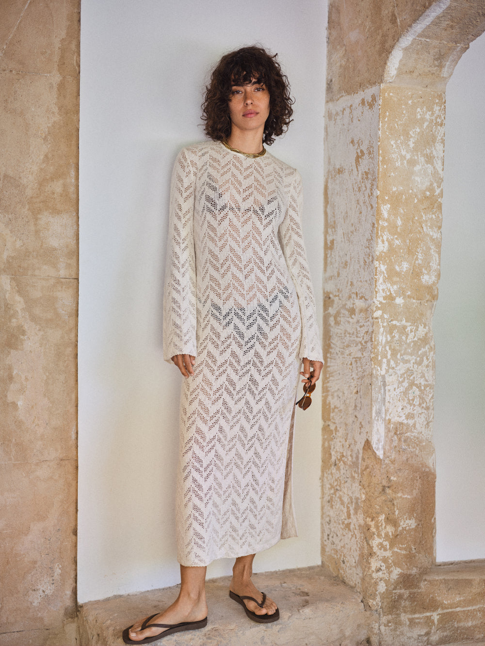 DAHIA DRESS ECRU