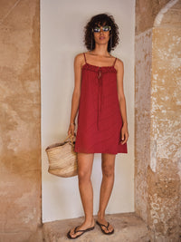 SOY DRESS BURGUNDY