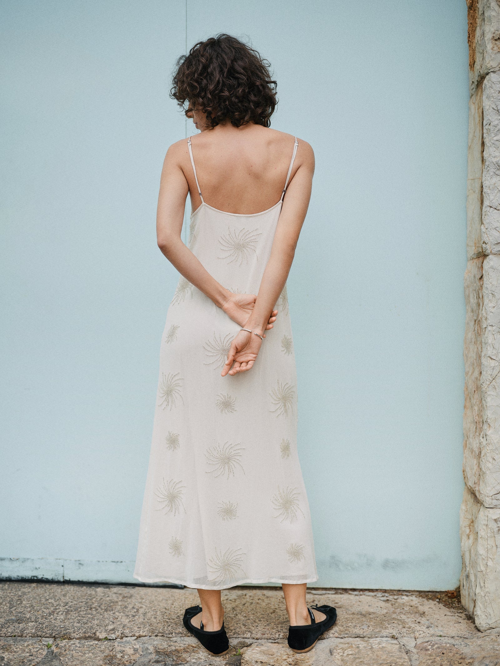 CHARM KLEID ECRU