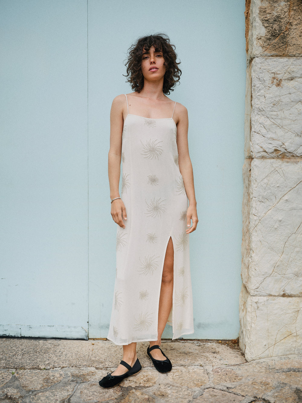 CHARM KLEID ECRU