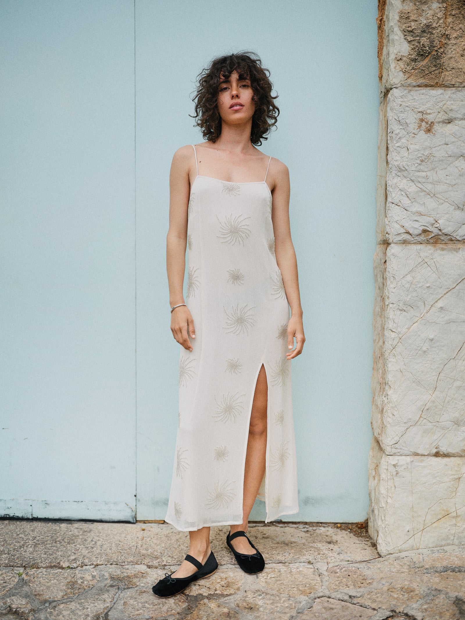CHARM KLEID ECRU