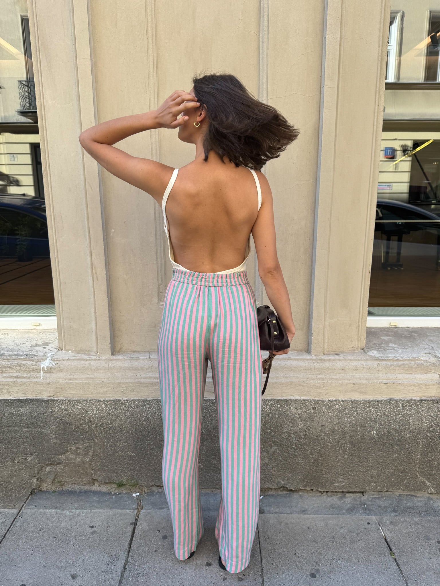 COOPER PANTS STRIPES GREEN