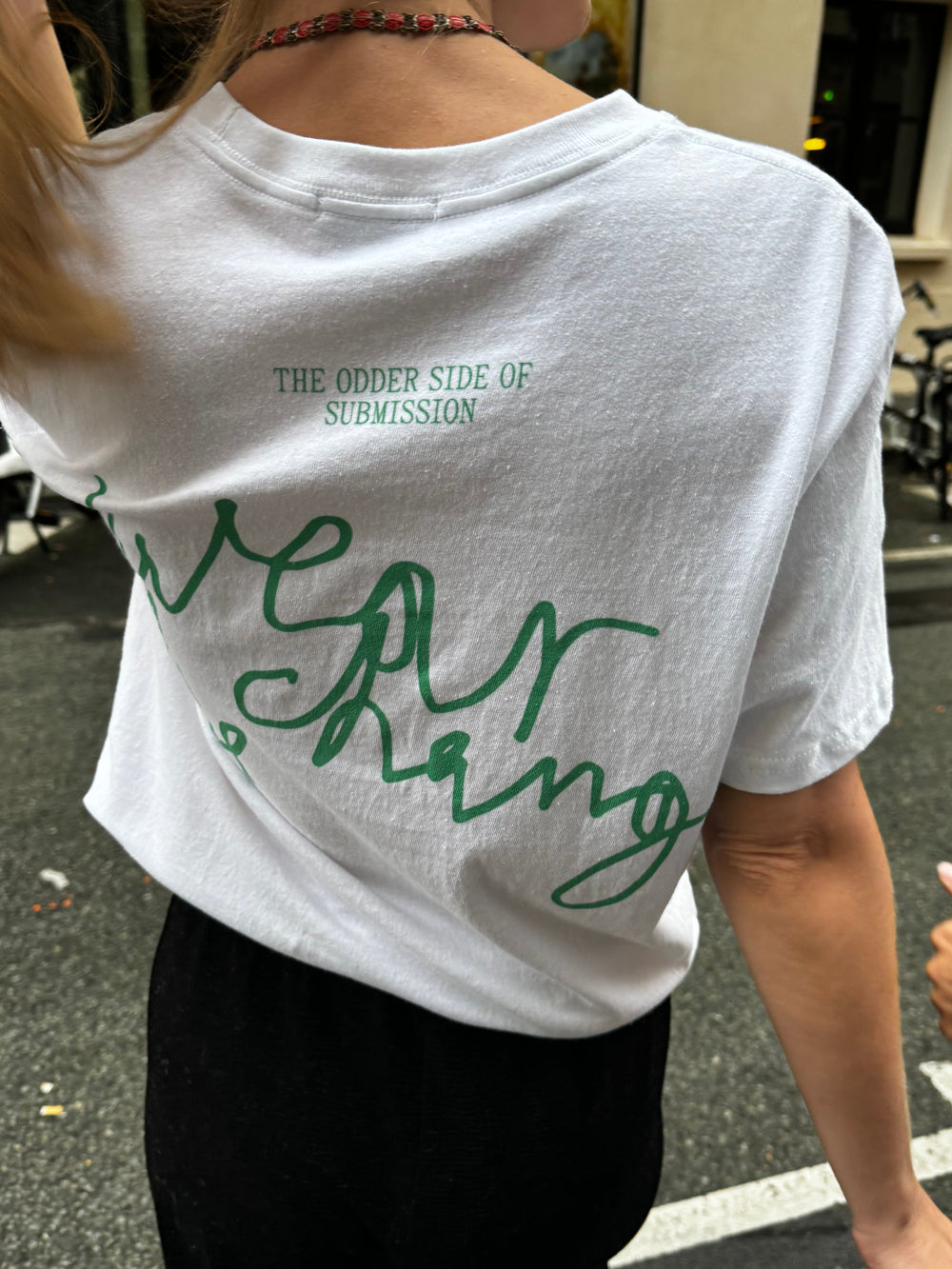 T-SHIRT BAWEŁNIANY WEAR THE CHANGE BIAŁY