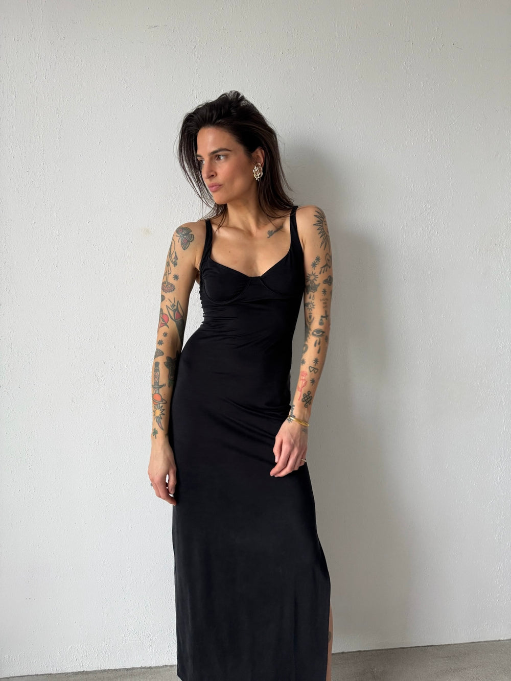 SUKIENKA MAXI GAIA CZARNA
