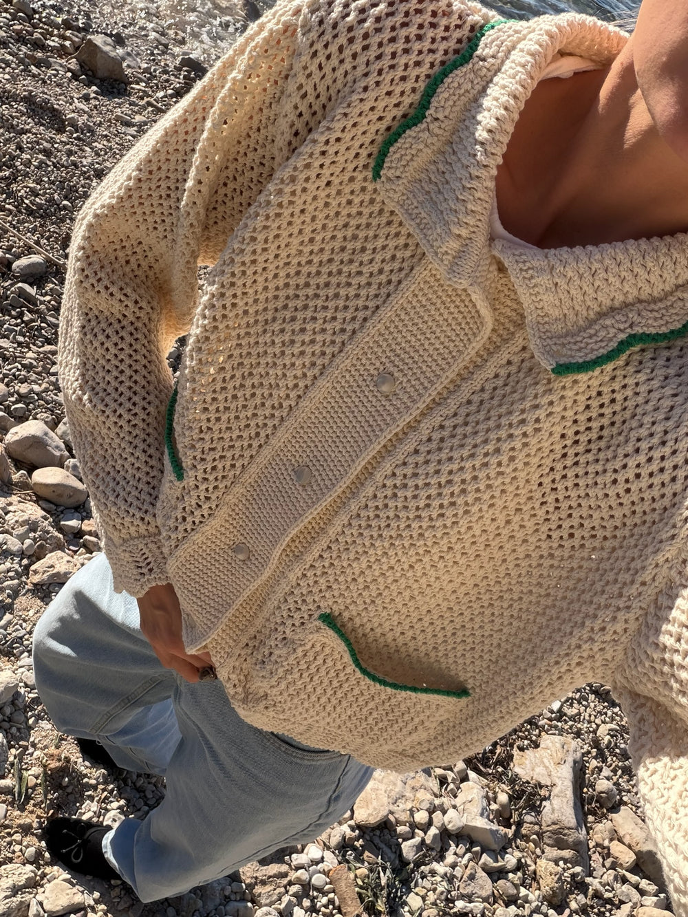 REA CARDIGAN ECRU
