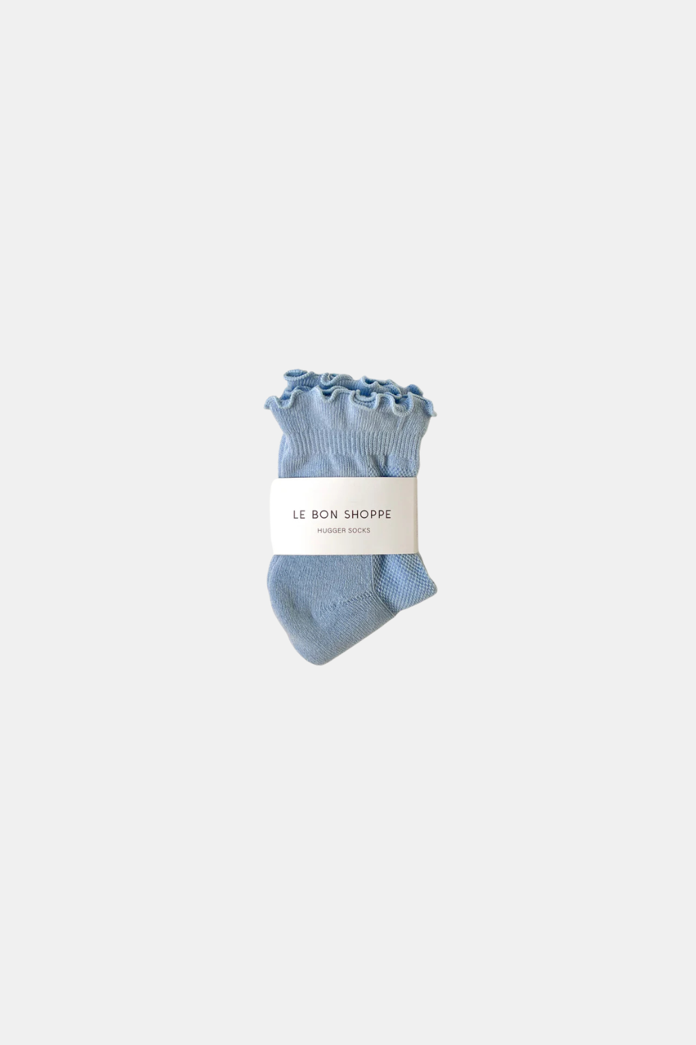 LE BON SHOPPE SKARPETKI RUFFLED HUGGER CREW PERIWINKLE